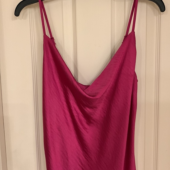 Satin Fuchsia party dress - Picture 2 of 4